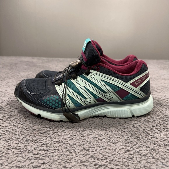 Salomon X Mission 2 Shoes Womens 7.5 Blue Trail Running Sneakers Cross Trainers - Picture 5 of 10